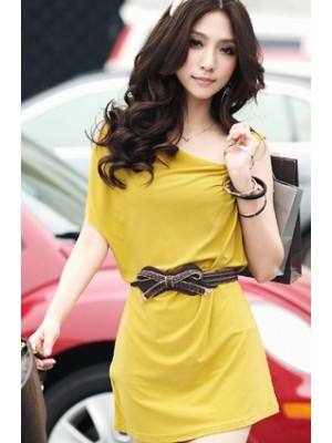 Q8869*Yellow Dress